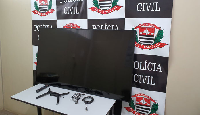 Televisor foi restituído à vítima (Foto: Divulgação)