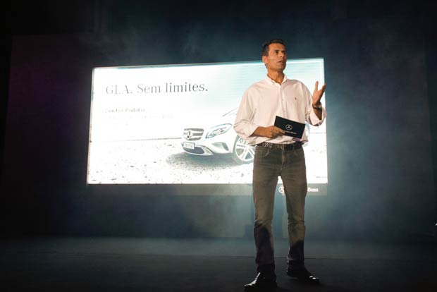 Diretor geral da Mercedes-Benz no Brasil, Dimitris Psillakis, falou sobre a razão de escolher a cidade (Foto Malagrine Estúdio)