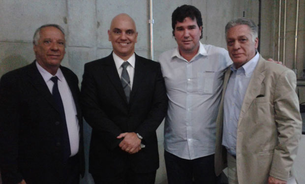 Gilberto Michel, Alexandre Moraes, Pedrão do Noé e Gabriel Ferrato (Foto: Assessoria de Imprensa da CMI)