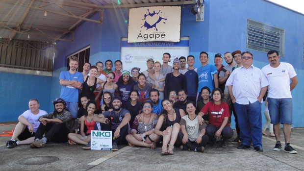 Trabalhos foram feitos em parceria com a ONG Ágape (Foto: Divulgação)