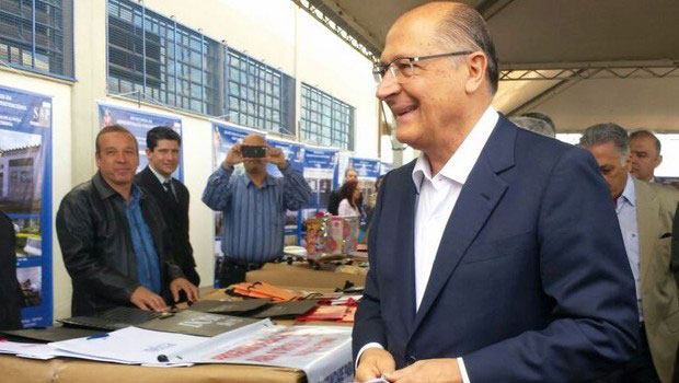 Alckmin veio à Piracicaba participar da inauguração (Foto: Claudia assencio / Portal G1)