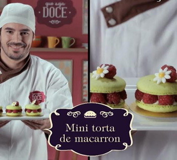 Alexssandro Kuhl Parrial concorre com a receita de Tortelete de macaron com ganache de limão-siciliano e coulis de framboesa"  (Foto: Divulgação)