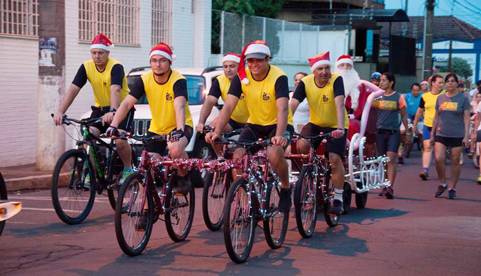  Pedal Solidário percorre ruas da cidade (Foto: Assessoria de Imprensa da PMI)