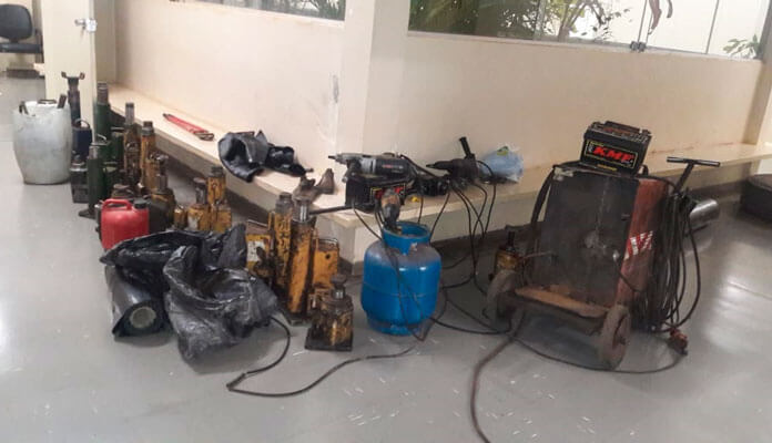  Objetos e equipamentos recuperados (Foto: Guarda Civil Municipal)
