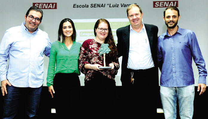 Sr. Emilson Andreotti (Diretor), Laura Temponi (RH), Débora Prado (Qualidade), Maurício Fahl (Coordenador GMA CIESP) e Marcos Moraes (RH).
