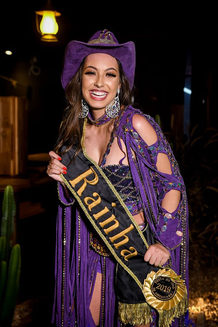 Tayná Correia, 23, foi eleita a rainha da Festa do Peão de Americana 2019 (Foto: SMH Fotografia)
