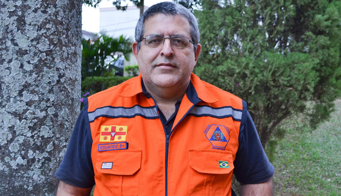 José Eduardo, da Defesa Civil do Município, destaca importância do serviço (Foto: Divulgação)