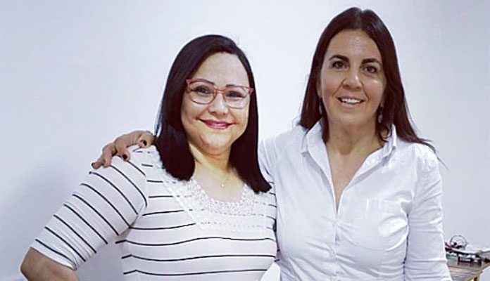 Missionária Elaine e Silvia Camargo