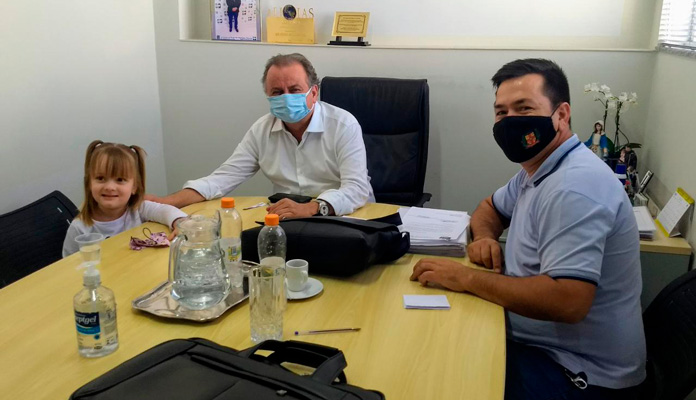 Ralf e Miguel Lombardi se reuniram para trazer verbas para Iracemápolis (Foto: Divulgação)