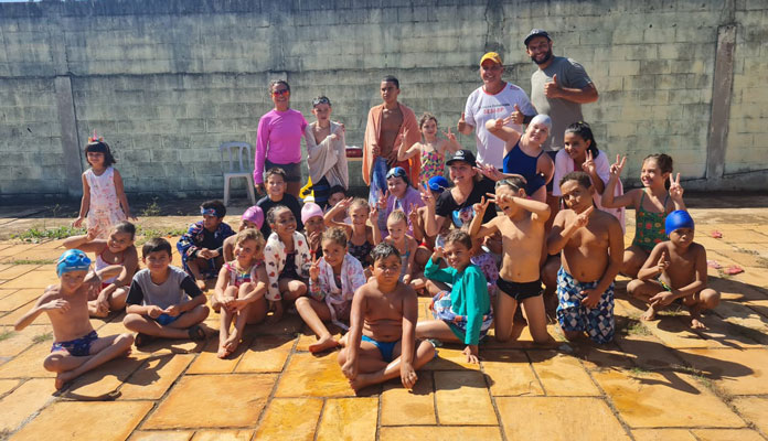 Ação marcou o encerramento da temporada das atividades na piscina (Foto: Divulgação)