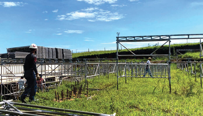 Começa a ser montada estrutura para rodeio de Limeira (Foto: Divulgação)